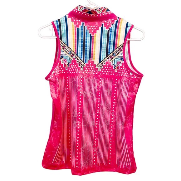 Lucky In Love Vaportex Sleeveless V-Neck Size Large NEW! - Picture 2 of 8